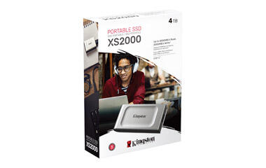 Kingston External SSD XS2000 4TB SXS2000/4000G Negro y Plateado