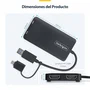 StarTech 107B-USB-HDMI Adaptador Gráfico USB a 2 HDMI Dual 4K 30Hz + 1080p para Windows, macOS y Chrome OS - Gris - Aumenta la Productividad