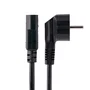 StarTech Cable de Alimentación 713E-3M-POWER-CORD - UE Schuko CEE 7/7 a IEC C13 Hembra, 3 Metros, Negro, 18 AWG, para PC, Monitor, Impresora