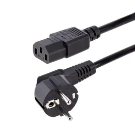 StarTech.com Cable de Alimentación para Ordenador 3m (10 pies) UE Schuko a C13, 18AWG, 250V 10A, Cable de Corriente