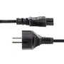 Startech Cable de Alimentación 753E-3M-POWER-LEAD 3m Negro, Enchufe Schuko UE a Conector IEC 60320 C5, 250V 2.5A, para Portátil HP, Toshiba y Otros Compatibles