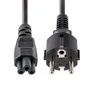 Startech Cable de Alimentación 753E-3M-POWER-LEAD 3m Negro, Enchufe Schuko UE a Conector IEC 60320 C5, 250V 2.5A, para Portátil HP, Toshiba y Otros Compatibles