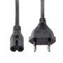StarTech.com 752E-2M-POWER-LEAD - Cable de Alimentación 2m para Portátil, Enchufe UE a Conector IEC C7 (18AWG, Negro, 250V 2.5A) - Compatible con Lenovo, IBM