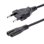 StarTech.com Cable de alimentación de 2m, Enchufe UE CEE7/16 a C7, Negro