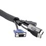 Startech Manga de Gestión de Cableado Flexible 3m Negro