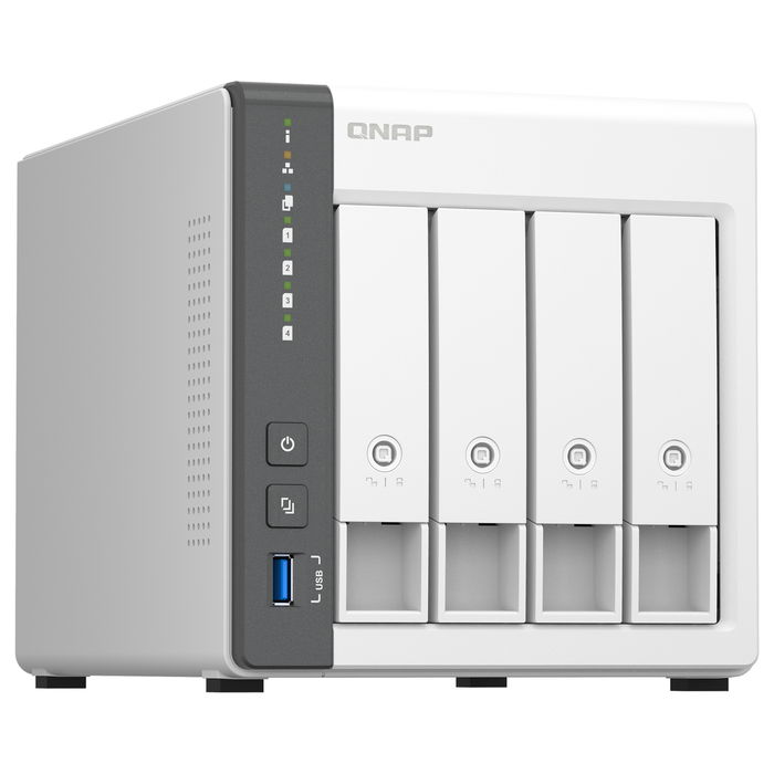QNAP TS-433 NAS-Server 4Schächte ARM A55 2GHz SATA 6Gb/s 4GB 4xHDD/SSD