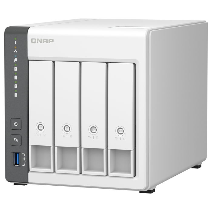 QNAP TS-433 NAS-Server 4Schächte ARM A55 2GHz SATA 6Gb/s 4GB 4xHDD/SSD