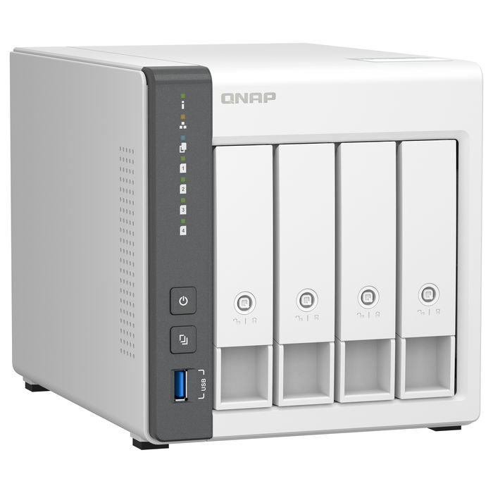 QNAP TS-433 NAS-Server 4Schächte ARM A55 2GHz SATA 6Gb/s 4GB 4xHDD/SSD