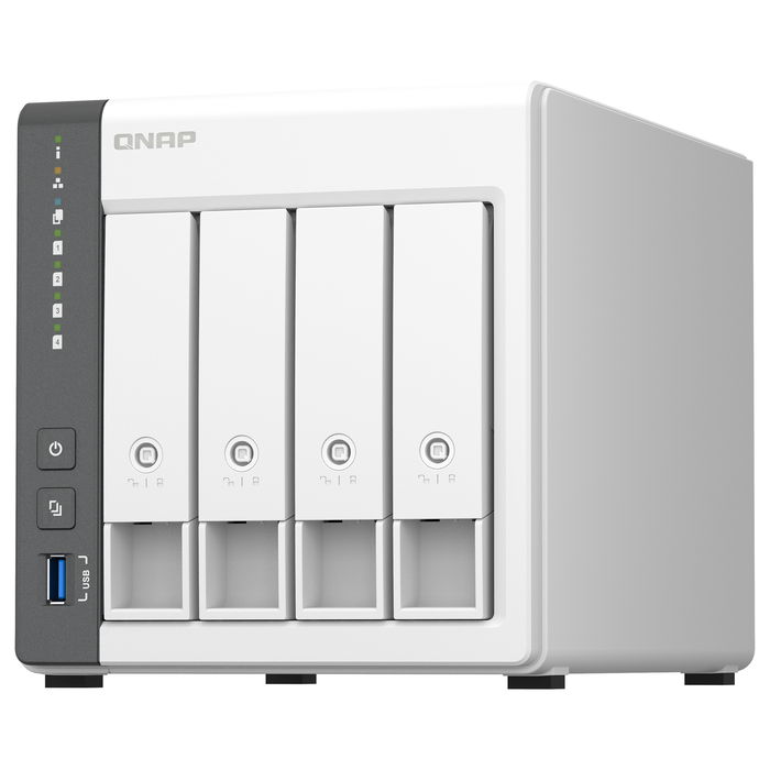 QNAP TS-433 NAS-Server 4Schächte ARM A55 2GHz SATA 6Gb/s 4GB 4xHDD/SSD
