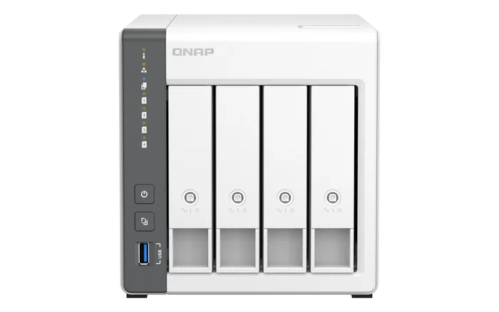 QNAP TS-433-4G NAS de 4 bahías, 4 GB RAM, Blanco QNAP TS-433-4G NAS de 4 bahías, 4 GB RAM, Blanco