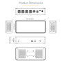 StarTech.com Mini Docking Station USB-C DK31C4DPPDUE para 4 Monitores 4K 60Hz