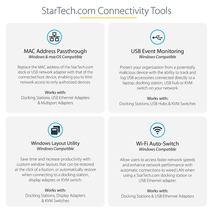 StarTech.com Mini Docking Station USB-C DK31C4DPPDUE para 4 Monitores 4K 60Hz StarTech.com Mini Docking Station USB-C DK31C4DPPDUE para 4 Monitores 4K 60Hz