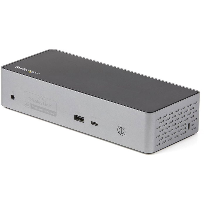 Startech Docking Station USB-C Mini - Replicador de Puertos para 4 Monitores con DisplayPort y HDMI, Soporte 4K a 60Hz, Power Delivery 100W