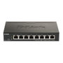 D-Link DGS-1100-08PV2 Switch gestionado L2/L3 Gigabit, 8 puertos PoE+ (30W) con presupuesto 64W, Full Duplex