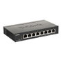 D-Link DGS-1100-08PV2 Switch gestionado L2/L3 Gigabit, 8 puertos PoE+ (30W) con presupuesto 64W, Full Duplex