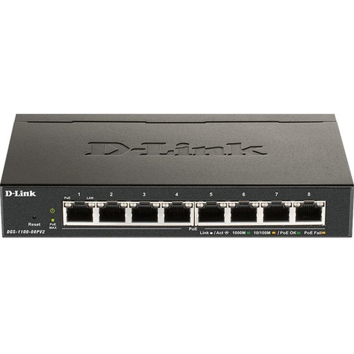 D-Link DGS-1100-08PV2 Switch de red 8 puertos Gigabit PoE Gestionado L2/L3 D-Link DGS-1100-08PV2 Switch de red 8 puertos Gigabit PoE Gestionado L2/L3