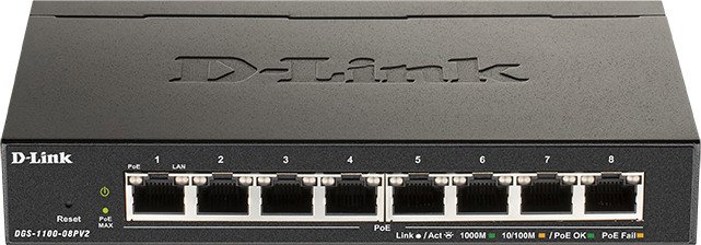 D-Link DGS-1100-08PV2 Switch de red 8 puertos Gigabit PoE Gestionado L2/L3 D-Link DGS-1100-08PV2 Switch de red 8 puertos Gigabit PoE Gestionado L2/L3