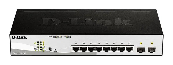 D-Link DGS-1210-10P/E Switch de red 10 puertos Gigabit con PoE y SFP