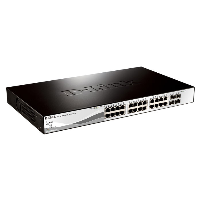 D-Link DGS-1210-28P Switch Gestionado L2 Gigabit Ethernet 24 Puertos PoE Montaje en Rack 1U