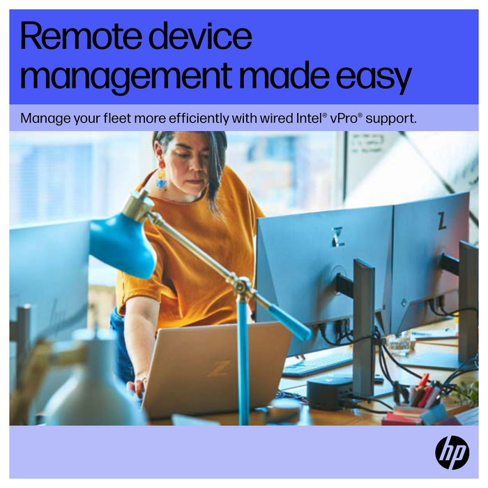HP Dock Thunderbolt G4 280W con Cable Combo para Notebook y Workstation - 4 puertos USB 3.2, HDMI 2.0, DisplayPort, Ethernet, Kensington, Negro, Compatible con Windows/MacOS