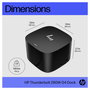 HP Dock Thunderbolt G4 280W con Cable Combo para Notebook y Workstation - 4 puertos USB 3.2, HDMI 2.0, DisplayPort, Ethernet, Kensington, Negro, Compatible con Windows/MacOS