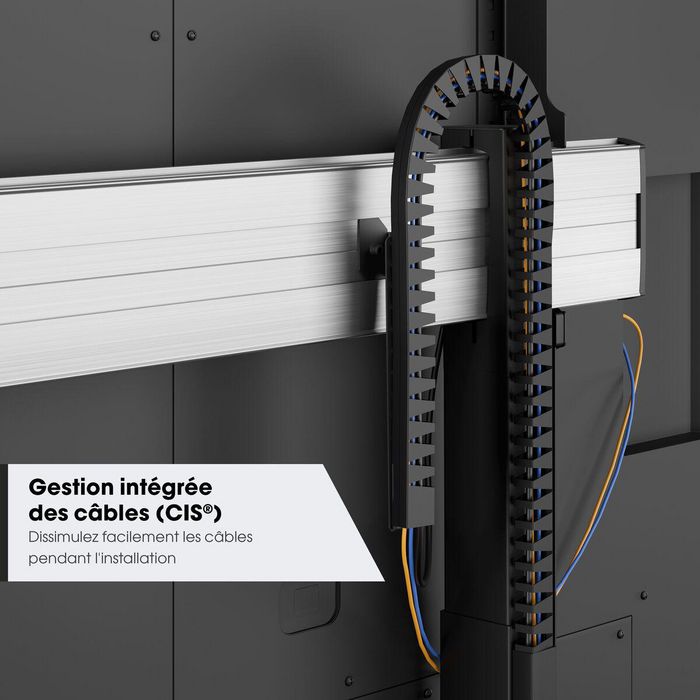 Vogel's RISE 5205 Trolley Motorizado para Elevación de Pantalla o Monitor - Diseño Resistente y Sostenible con Gestión de Cables