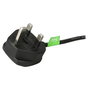 Startech Cable de alimentación Reino Unido UK BS1363 a C13, 1m (3 pies) para servidor/PC, Negro