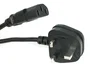 StarTech.com Cable de alimentación BS13U-1M-POWER-LEAD - 1m (3 pies) - Negro - BS1363 a C13 para PC/Monitor - UK/Reino Unido