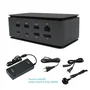 i-tec DUALDOCK100W Docking Station USB4 Metal - 80W PD, Dual 4K/8K HDMI + DisplayPort, Gigabit LAN, 7x USB, Lector Tarjetas + Cargador Universal USB-C 100W