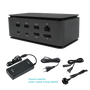 I-tec Estación de acoplamiento USB4 de metal con doble 4K HDMI DP, Power Delivery 80 W y cargador universal 112 W