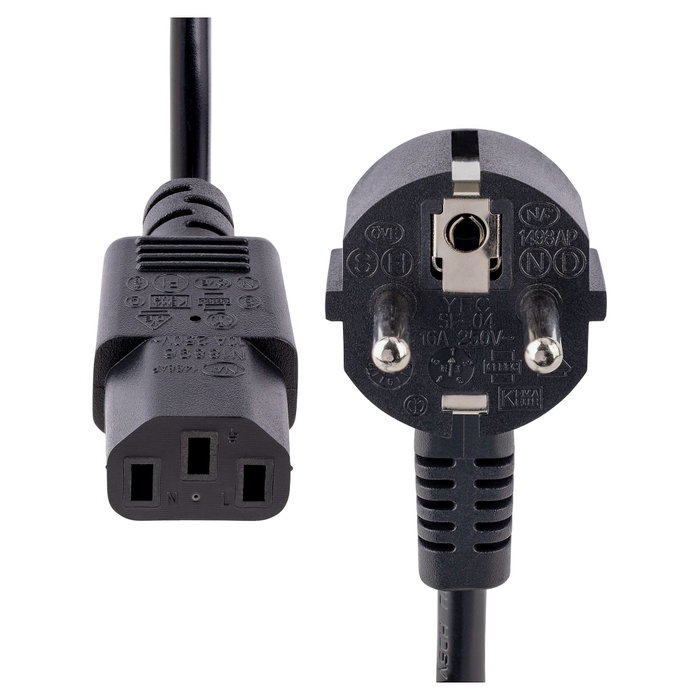 Startech Cable de Alimentación 1m (UE) Schuko a C13 18AWG para Ordenador
