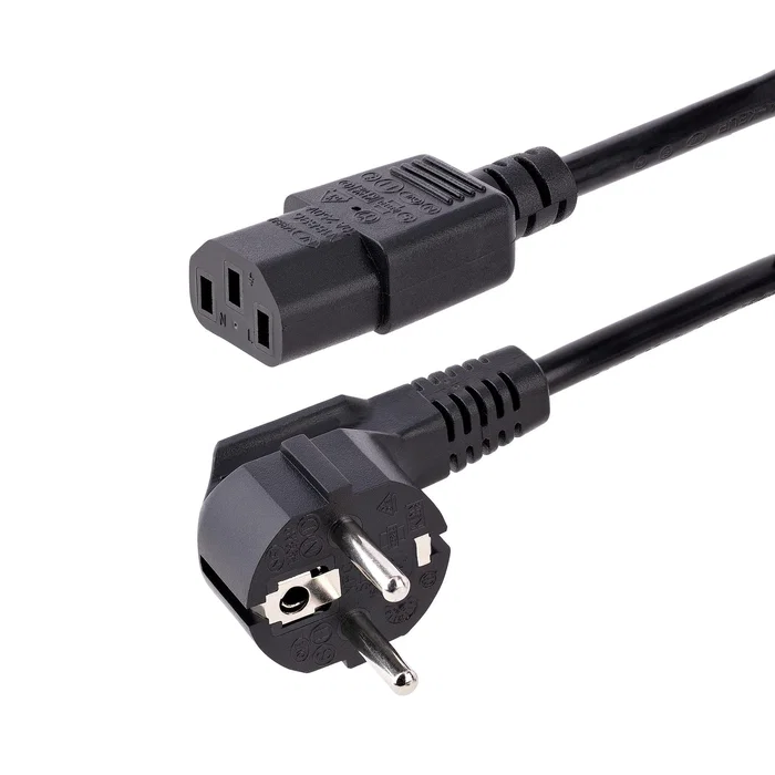 StarTech.com Cable de alimentación Schuko CEE 7/7 a C13, 1m, Negro StarTech.com Cable de alimentación Schuko CEE 7/7 a C13, 1m, Negro