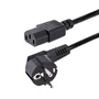 StarTech.com Cable de Alimentación Schuko CEE 7/7 a IEC C13, 1m, Negro