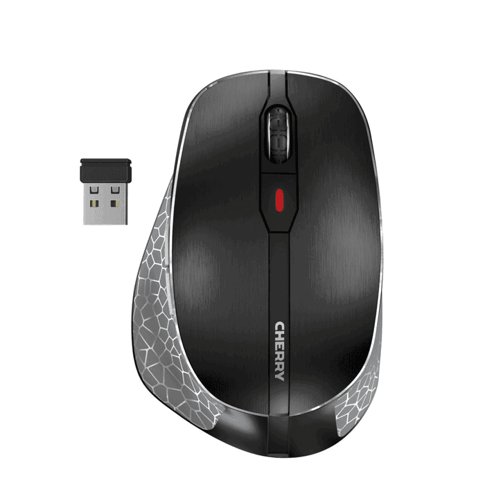 Cherry MW 8C Ergo Gris / Negro