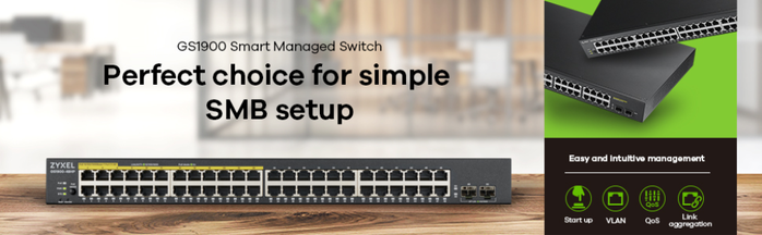 Zyxel GS1900-48-EU0102F Switch L2 de 48 puertos Gigabit y 2 SFP Negro