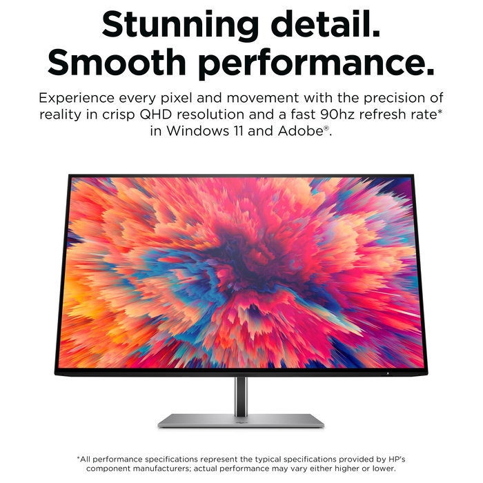 HP Z24q G3 Monitor QHD IPS 60.5cm/23.8 Pulgadas 2560x1440 5ms 90Hz DisplayHDR 400 HDMI DisplayPort VESA Plata