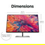 HP Z24q G3 Monitor QHD IPS 60.5cm/23.8 Pulgadas 2560x1440 5ms 90Hz DisplayHDR 400 HDMI DisplayPort VESA Plata