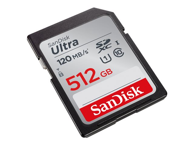 Sandisk Ultra SDXC 512 GB Tarjeta de Memoria - Velocidad hasta 150 MB/s, SDSDUNC-512G-GN6IN