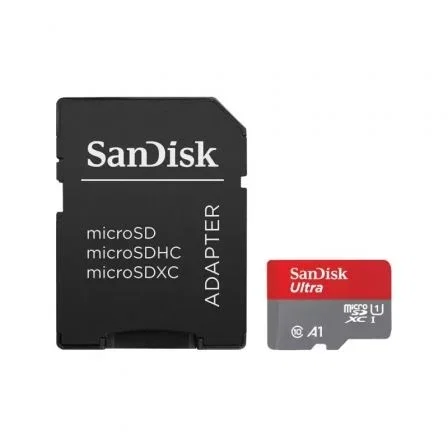 SanDisk Tarjeta de Memoria microSDXC Ultra 64GB Clase 10 U1 A1 140MB/s SDSQUAB-064G-GN6MA con Adaptador SanDisk Tarjeta de Memoria microSDXC Ultra 64GB Clase 10 U1 A1 140MB/s SDSQUAB-064G-GN6MA con Adaptador