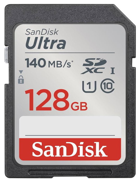 SanDisk Ultra SDXC UHS-I 128 GB 140 MB/s