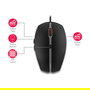 Cherry GENTIX 4K Ratón Ambidextro Óptico USB 3600 DPI Negro