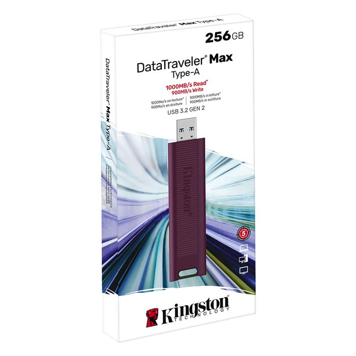 Kingston DataTraveler 256GB USB 3.2 Stick Negro