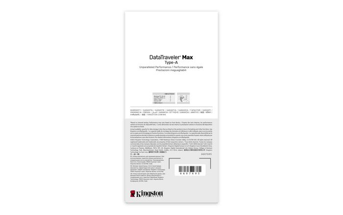 Kingston DataTraveler Max 256GB USB 3.2 Gen 2 Type-A 1000MB/s Lectura / 900MB/s Escritura Pendrive