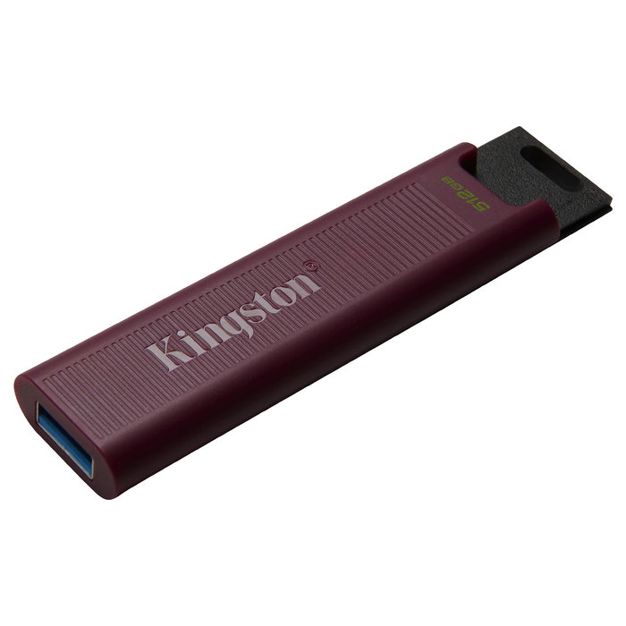 Kingston DataTraveler Max USB 3.2 Gen 2 de 512 GB, Lectura 1000 MB/s, Escritura 900 MB/s, Conector Tipo-A, Rojo
