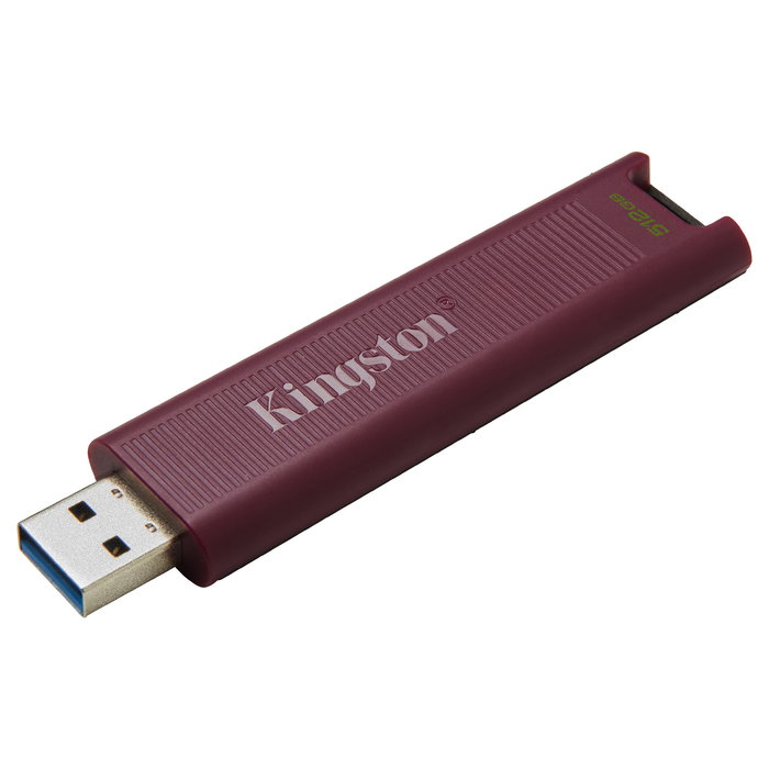 Kingston DataTraveler Max USB 3.2 Gen 2 de 512 GB, Lectura 1000 MB/s, Escritura 900 MB/s, Conector Tipo-A, Rojo