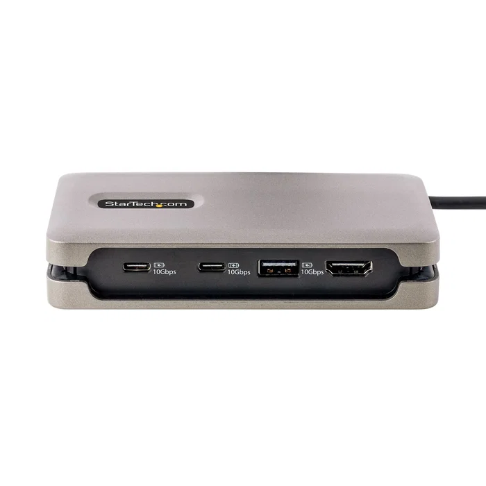 StarTech.com Adaptador Multipuerto USB-C 6 en 1 - DKT31CH2CPD3 - Hub HDMI 4K 60Hz, PD 100W, 3x USB 10Gbps, Gigabit Ethernet para Laptop, Thunderbolt, MacBook, Surface