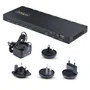 StarTech HDMI-SPLITTER-44K60S Divisor HDMI 4 Puertos - 4K 60Hz con Escalador Integrado - Audio Óptico y 3.5mm - Soporte HDR y 7.1 Canales