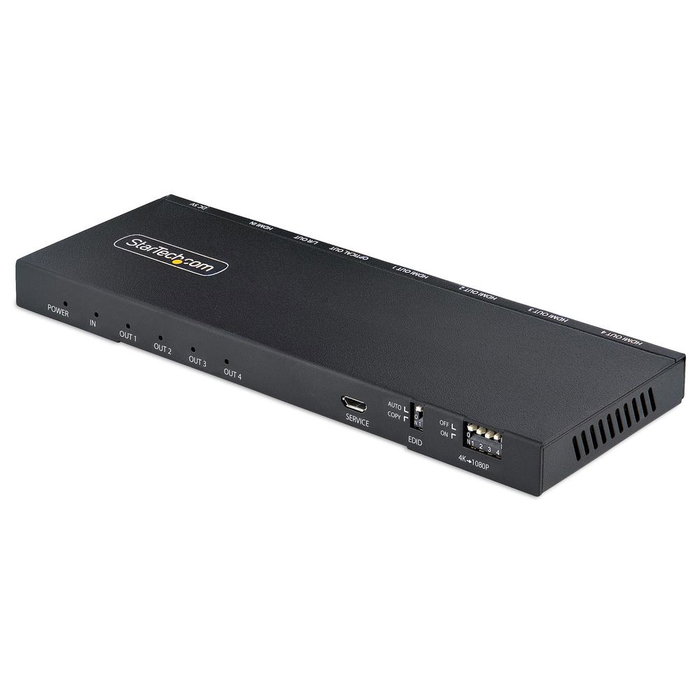 Startech Périphérique 4-Port HDMI Splitter con Escalador Integrado - 4K a 60Hz Startech Périphérique 4-Port HDMI Splitter con Escalador Integrado - 4K a 60Hz