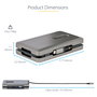StarTech.com Adaptador Multipuertos USB-C HDMI 4K y VGA Gris