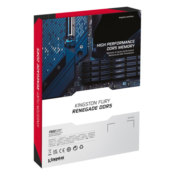 Kingston FURY Renegade Silver 32GB Kit (2x16GB) DDR5 6400MT/s CL32 DIMM Memorias RAM